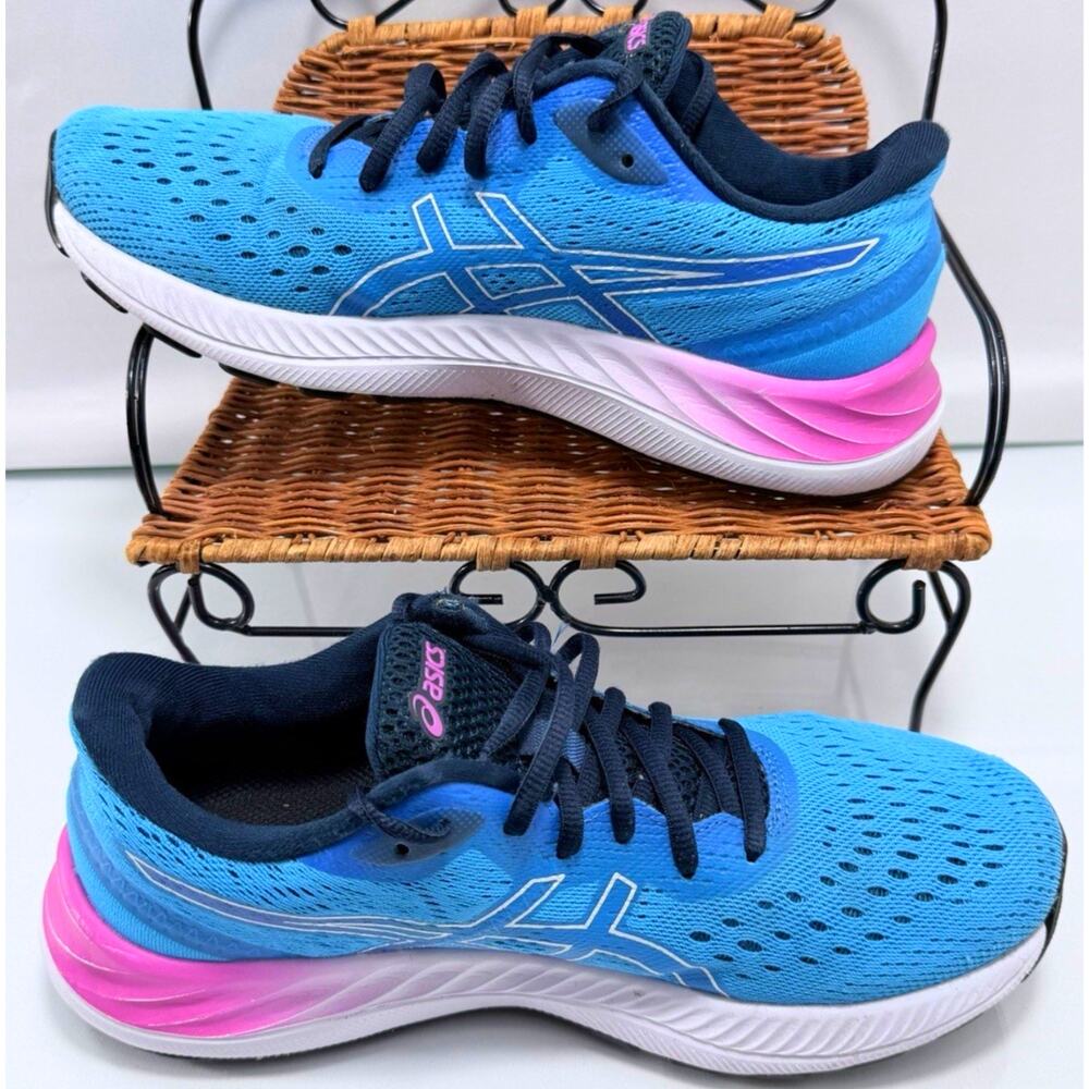 ASICS GT-1000 Women's Running Shoes Size 8.5 Blue Pink Black 25.5cm F131120 - Picture 10 of 10